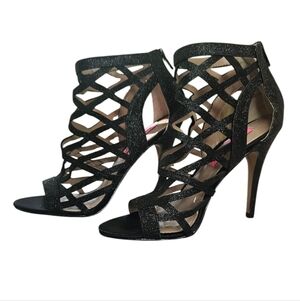 Betsey Johnson Black Juliette Heels - Sz 6